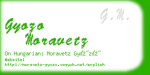 gyozo moravetz business card